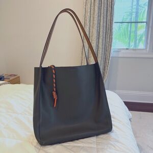 rag & bone Passenger Leather Tote Olive Green